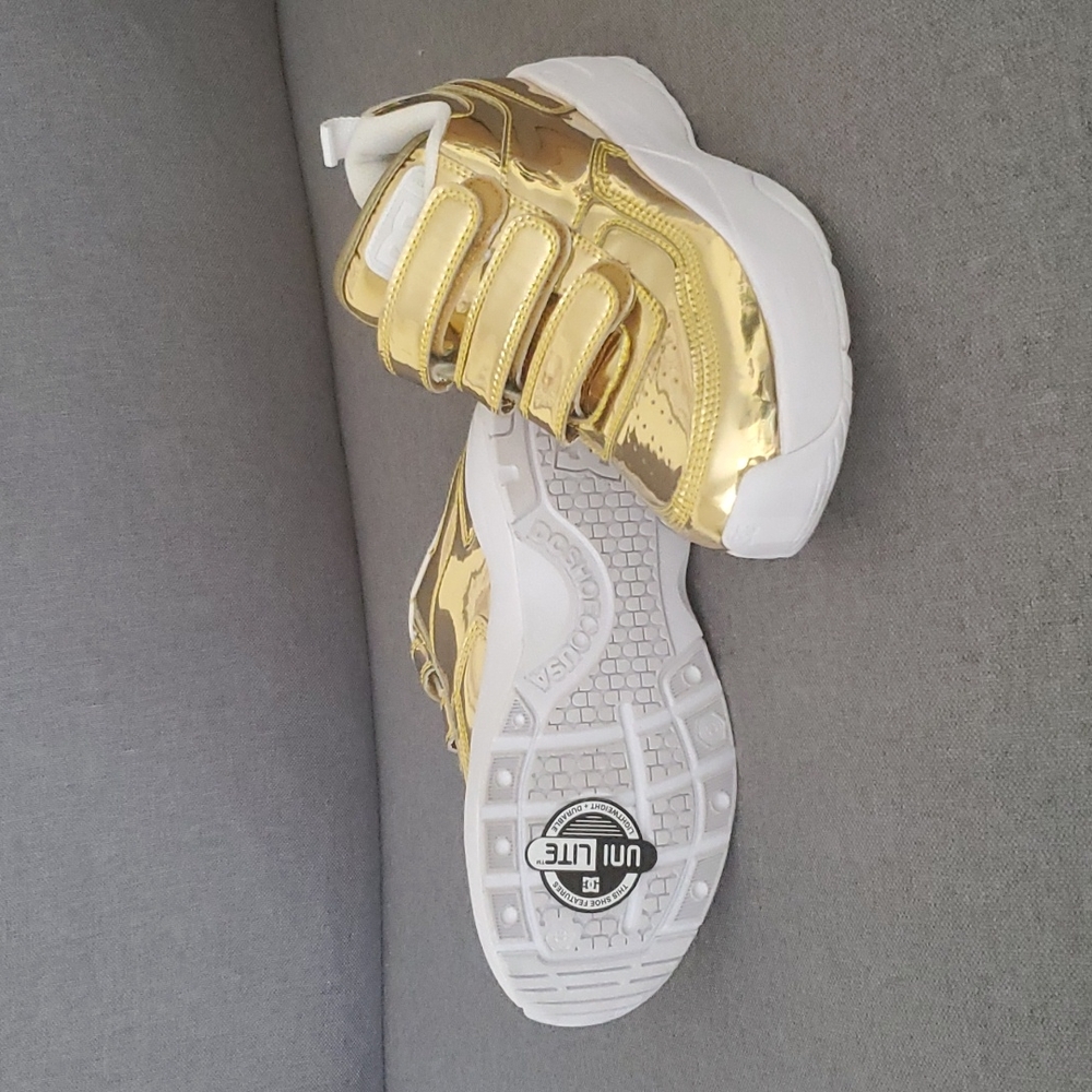 DC Gold platform shoes